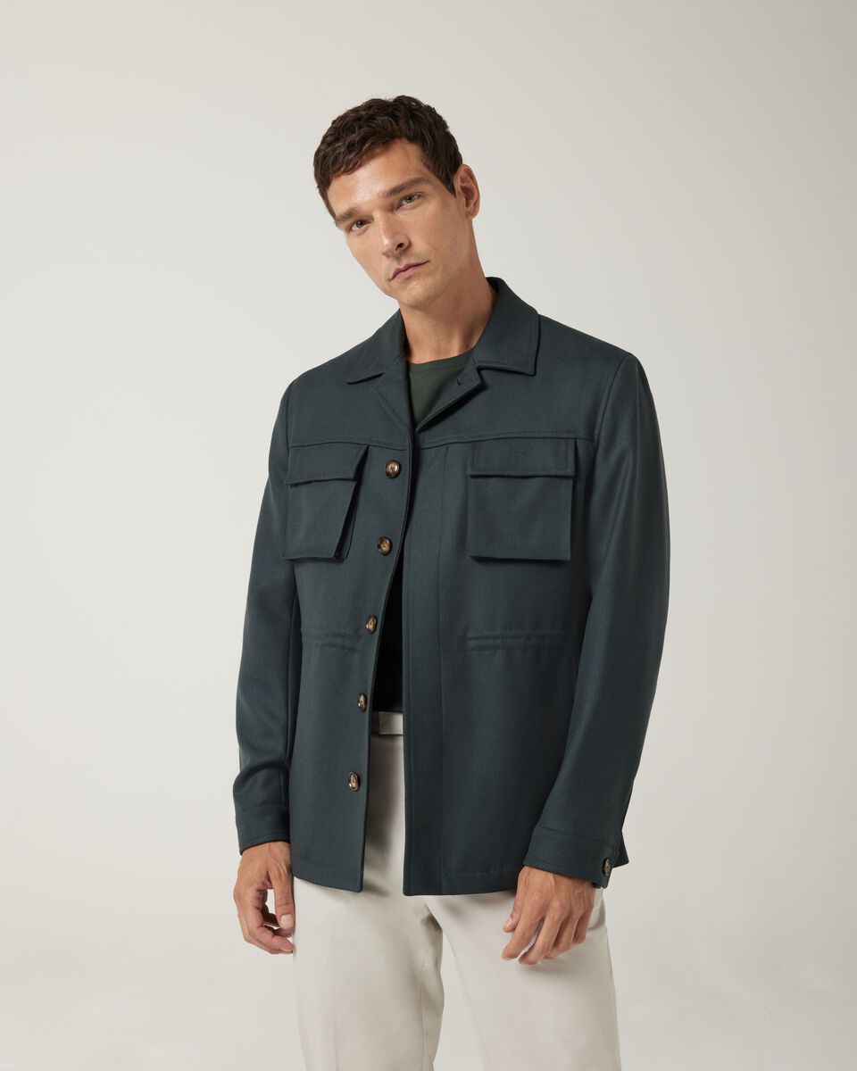 Safari style jacket with drawstring waist, Khaki, hi-res